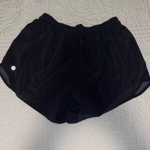 lululemon athletica Black hotty toddy shorts